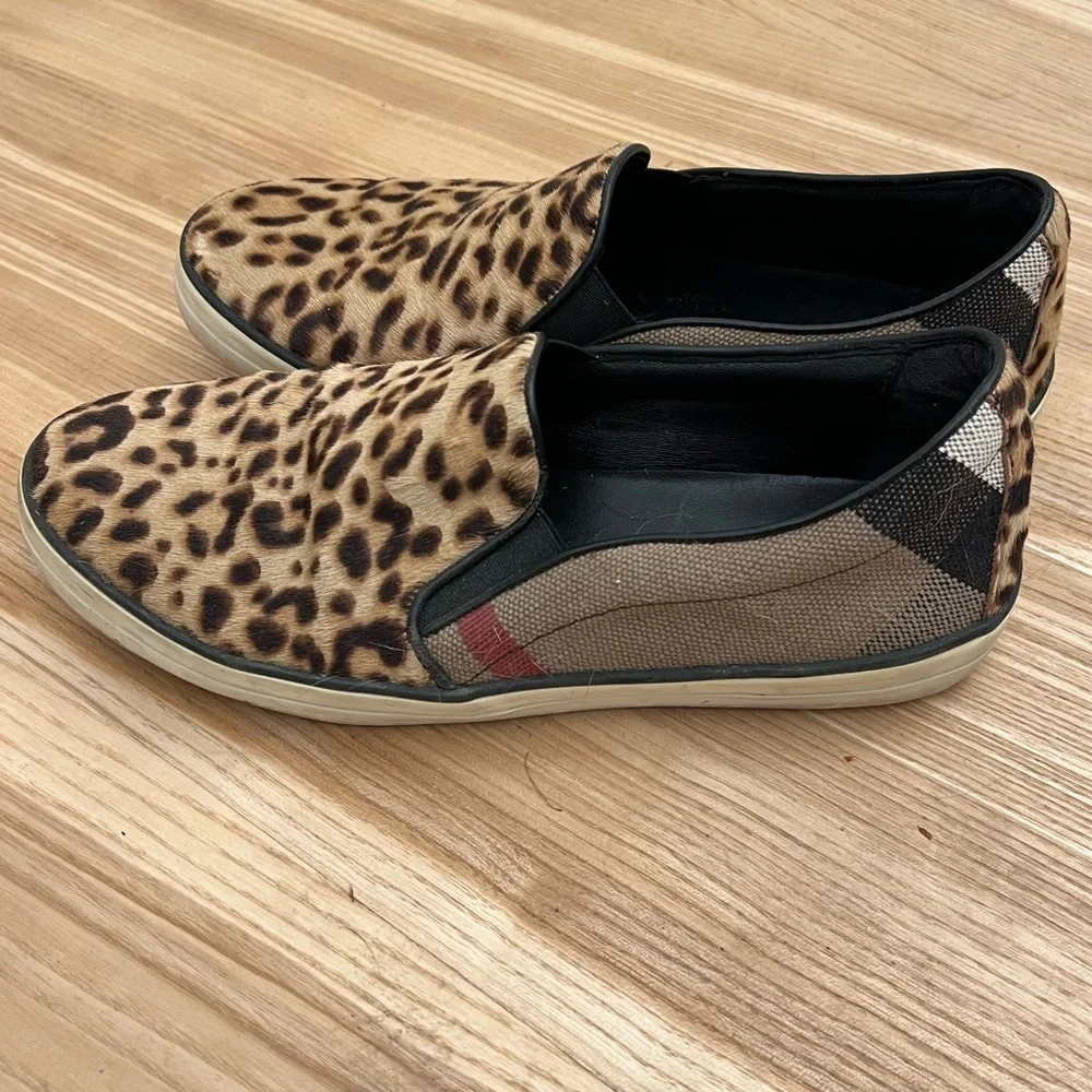 Burberry Leopard Print Flats shoes keds - Picture 8 of 13